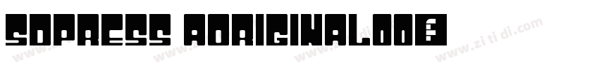 SDPress aOriginal00字体转换